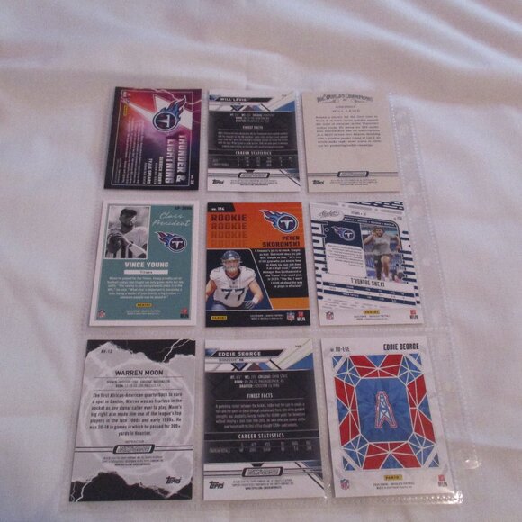 Tennessee Titans Mixed Football Lot (9) Cards 2023-24 - Picture 2 of 2